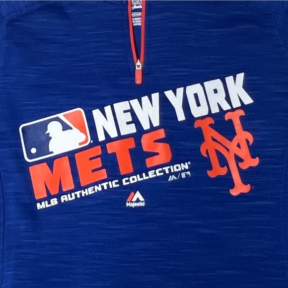 New York Mets MLB Baseball Womens Athletic Sports Pullover Jumper - Picture 2 of 3